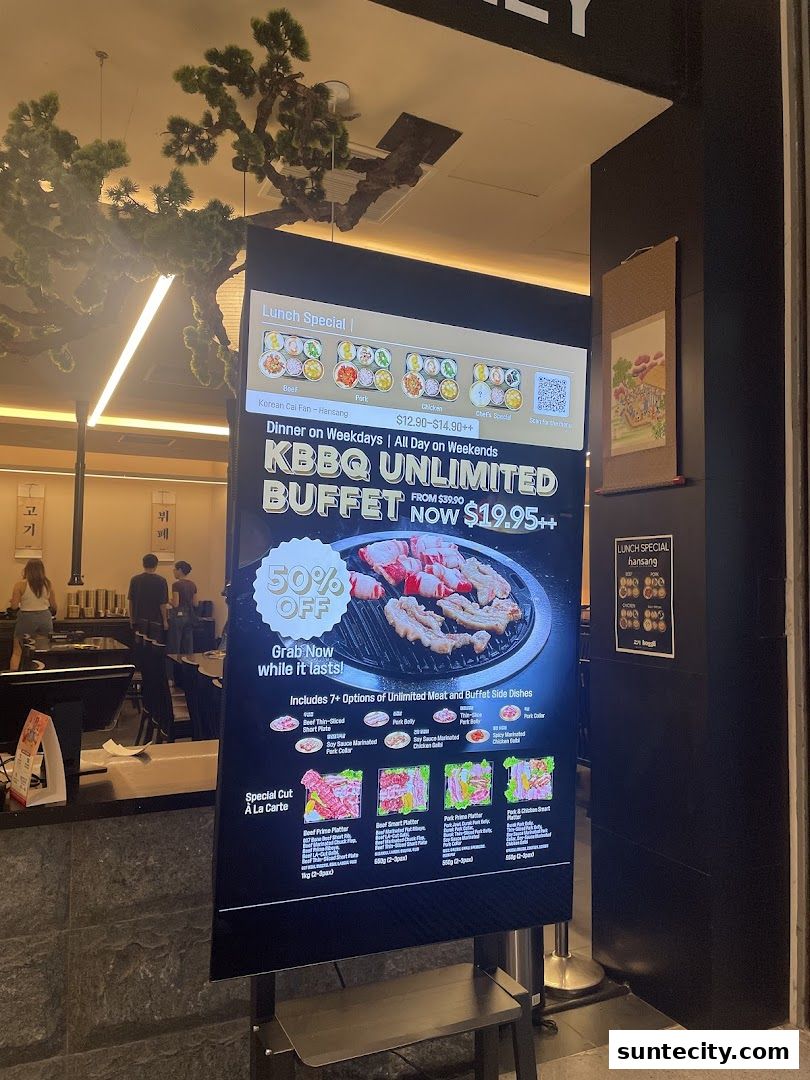 Menu page for Koggii