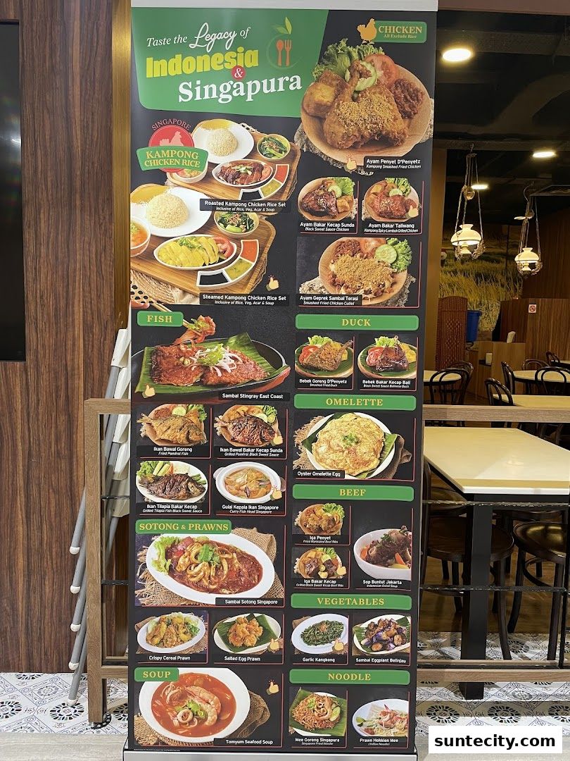 Menu page for Makan Makan