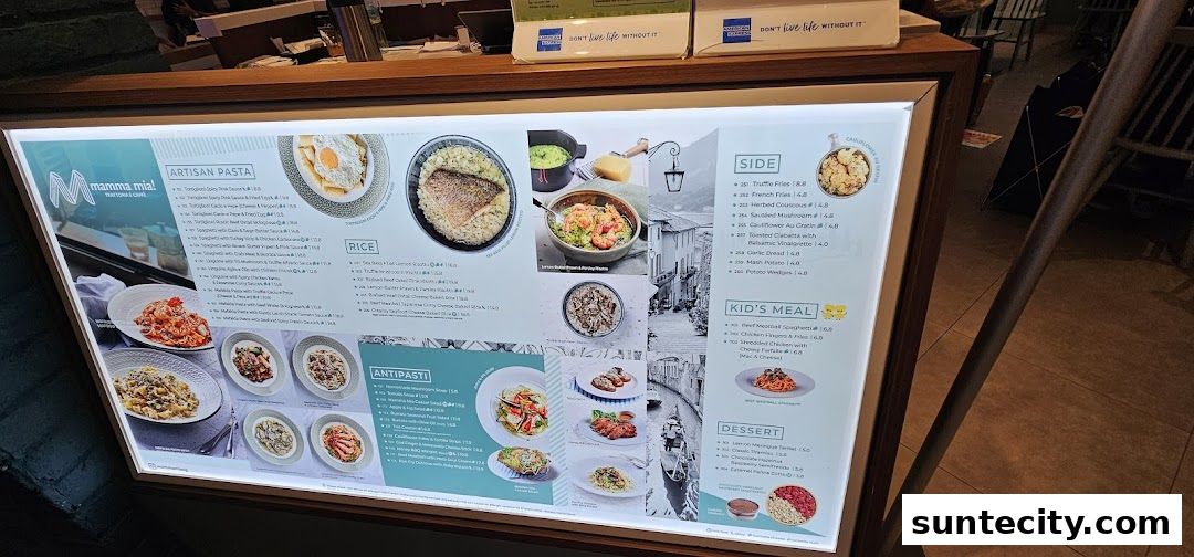 Menu page for Mamma Mia Trattoria E Caffè Suntec City
