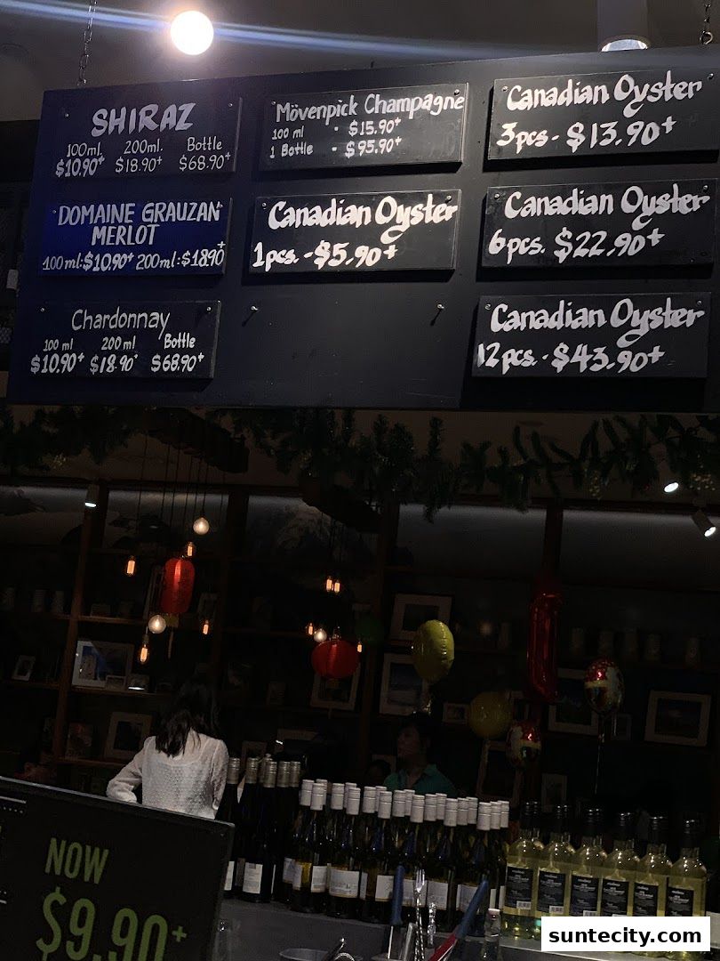 Menu page for Marché Suntec City