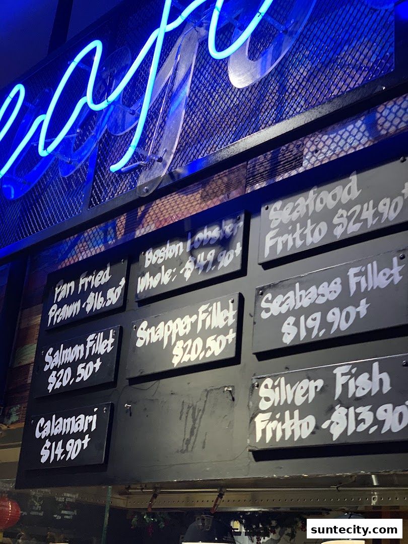 Menu page for Marché Suntec City