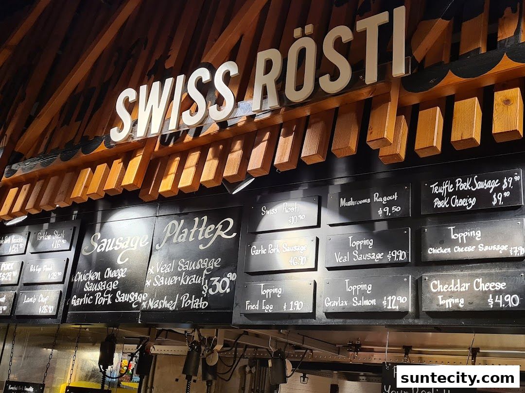 Menu page for Marché Suntec City
