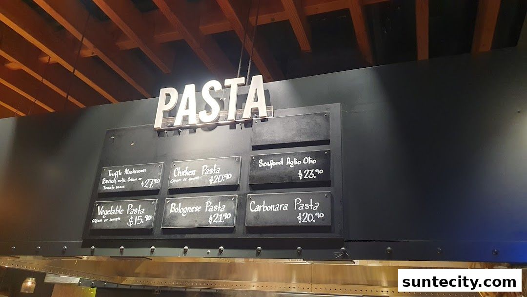 Menu page for Marché Suntec City