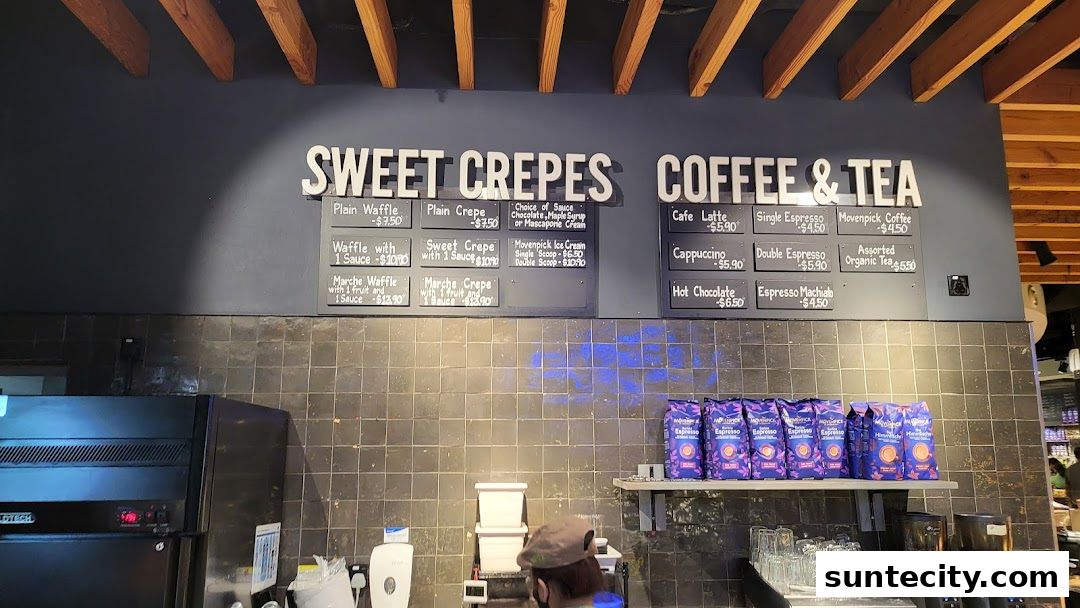 Menu page for Marché Suntec City