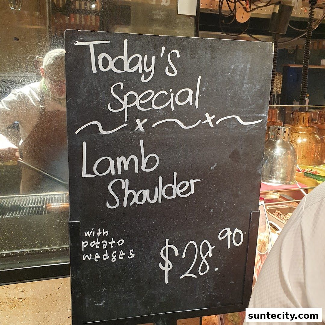 Menu page for Marché Suntec City