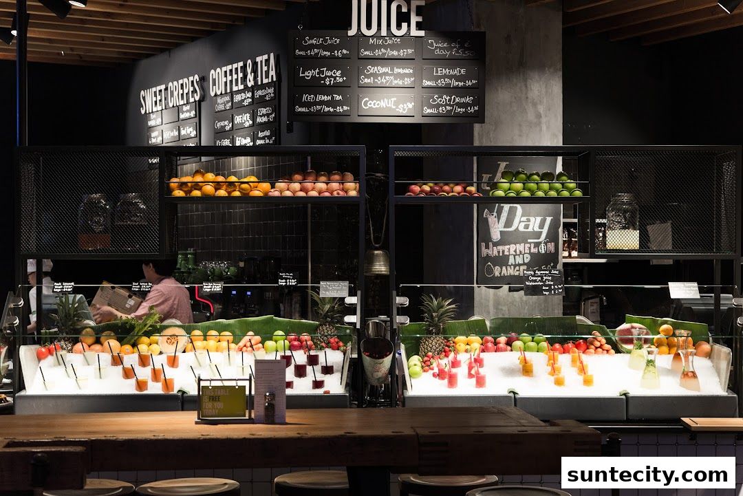 Menu page for Marché Suntec City