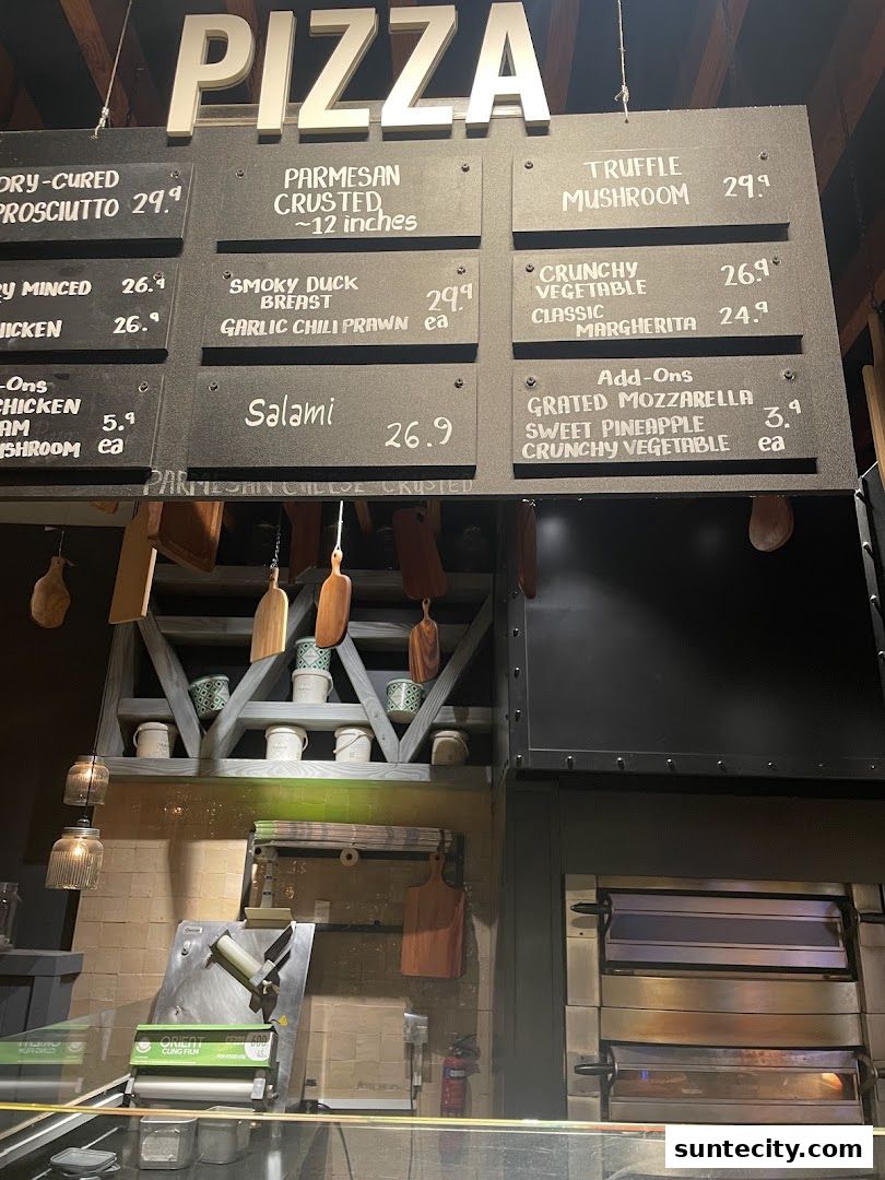 Menu page for Marché Suntec City