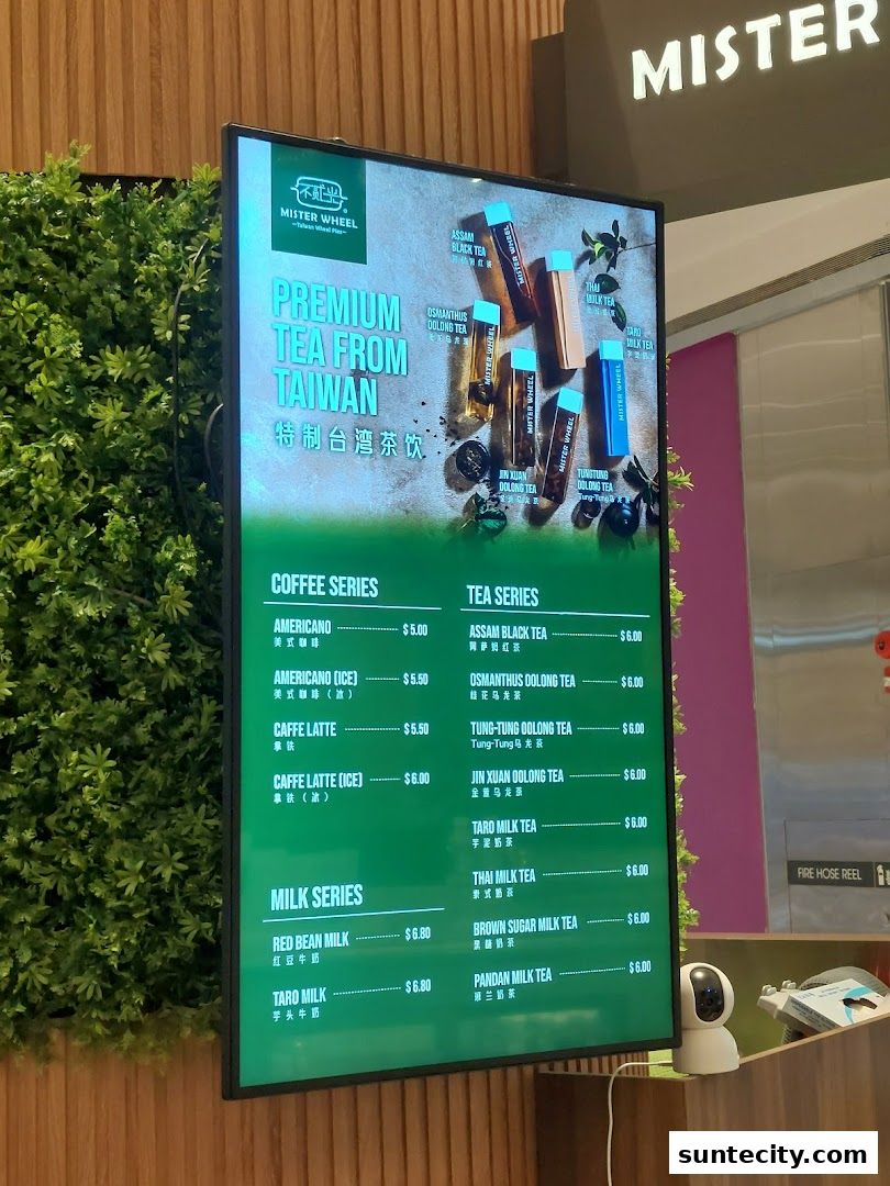Menu page for Mister Wheel Singapore 不貳光車輪餅