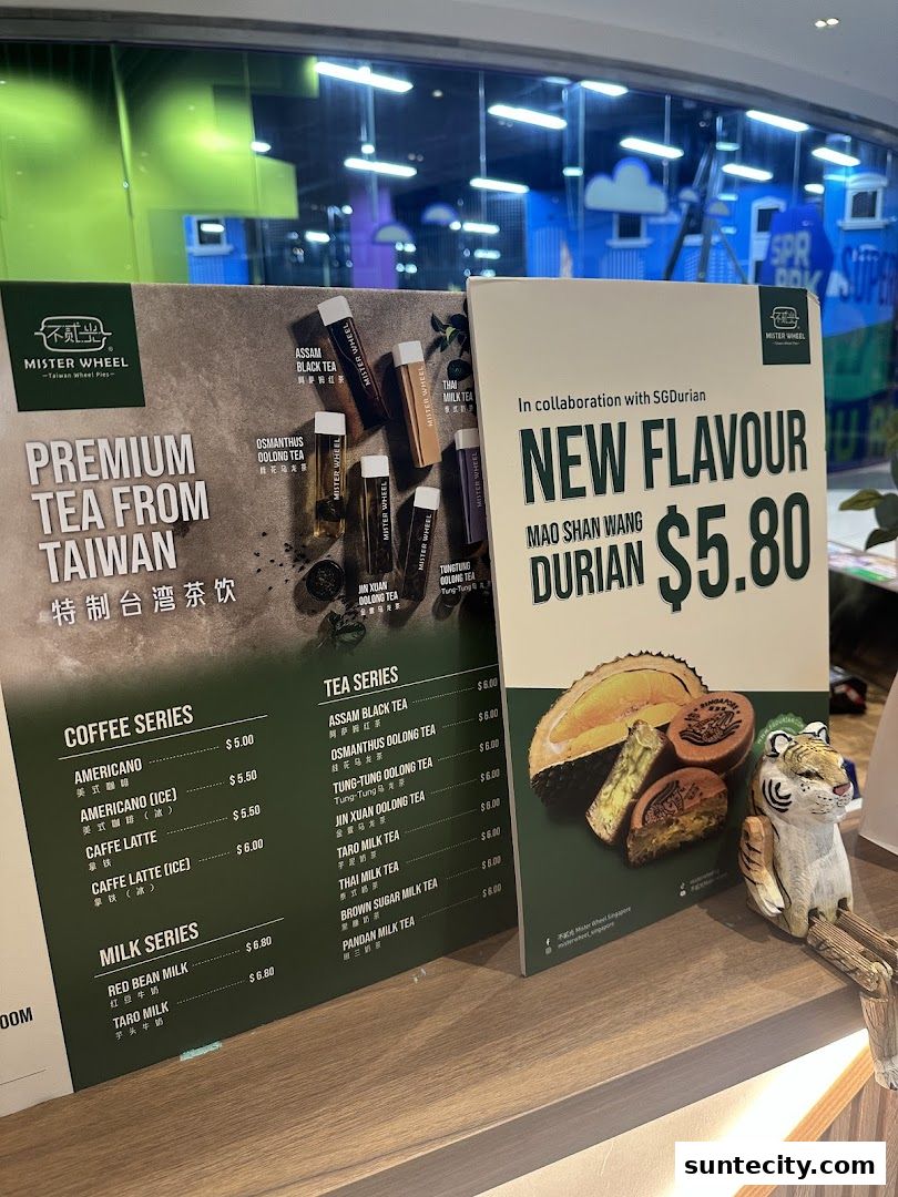 Menu page for Mister Wheel Singapore 不貳光車輪餅