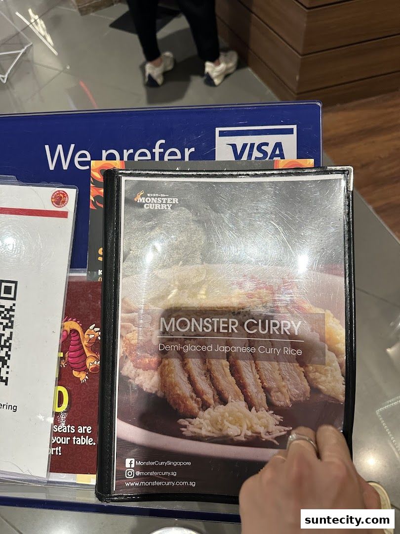 Menu page for Monster Curry
