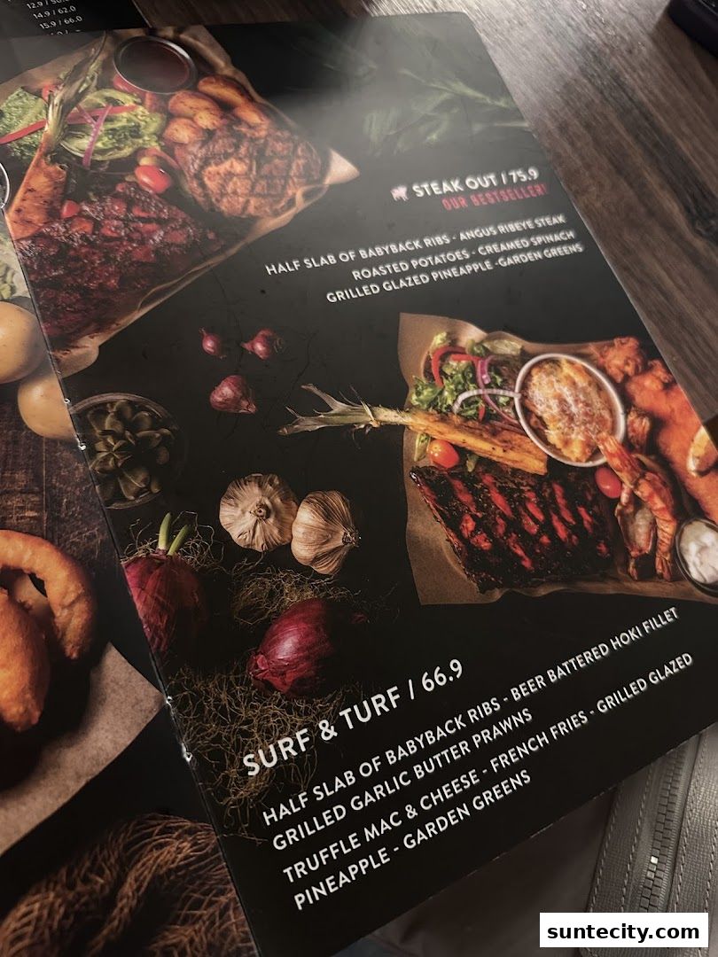 Menu page for Morganfields  Suntec City