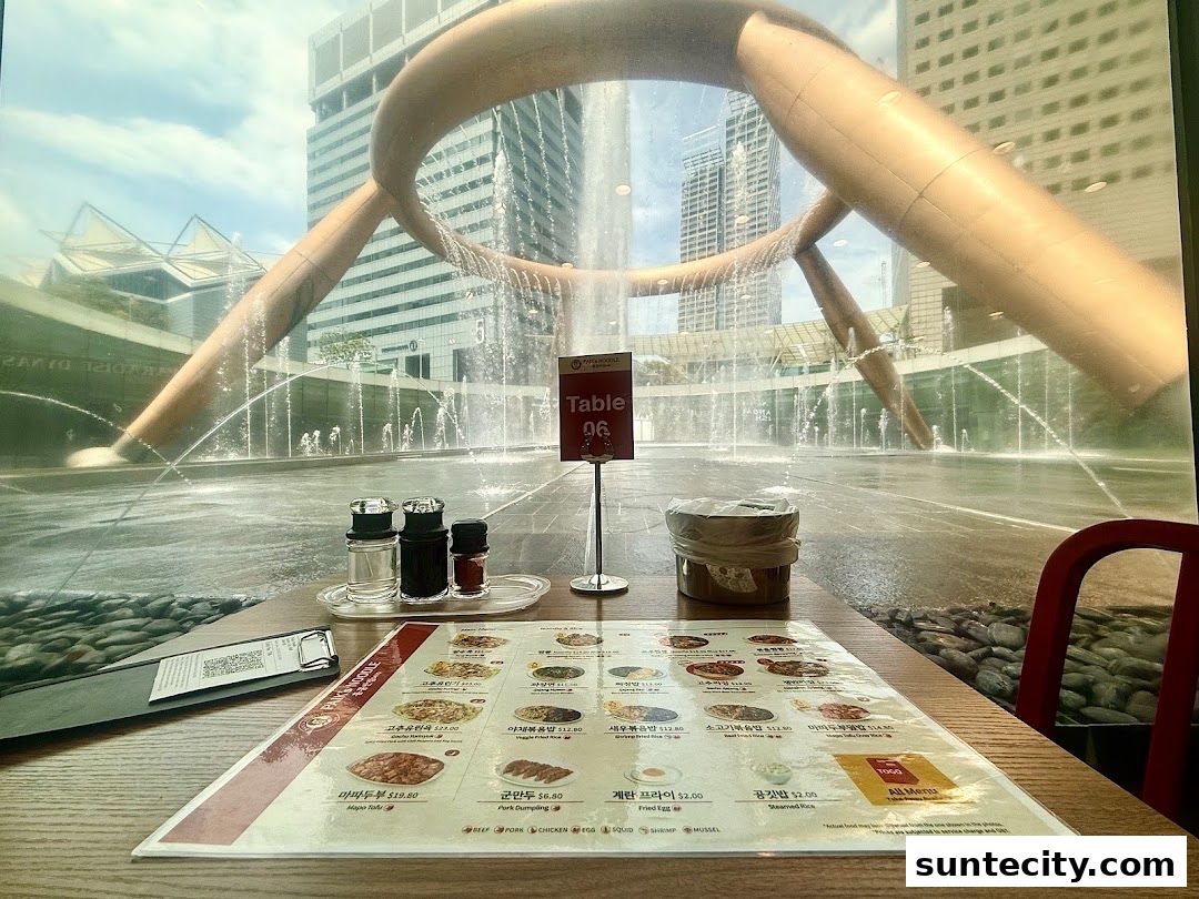Menu page for Paiks Noodle  Suntec City