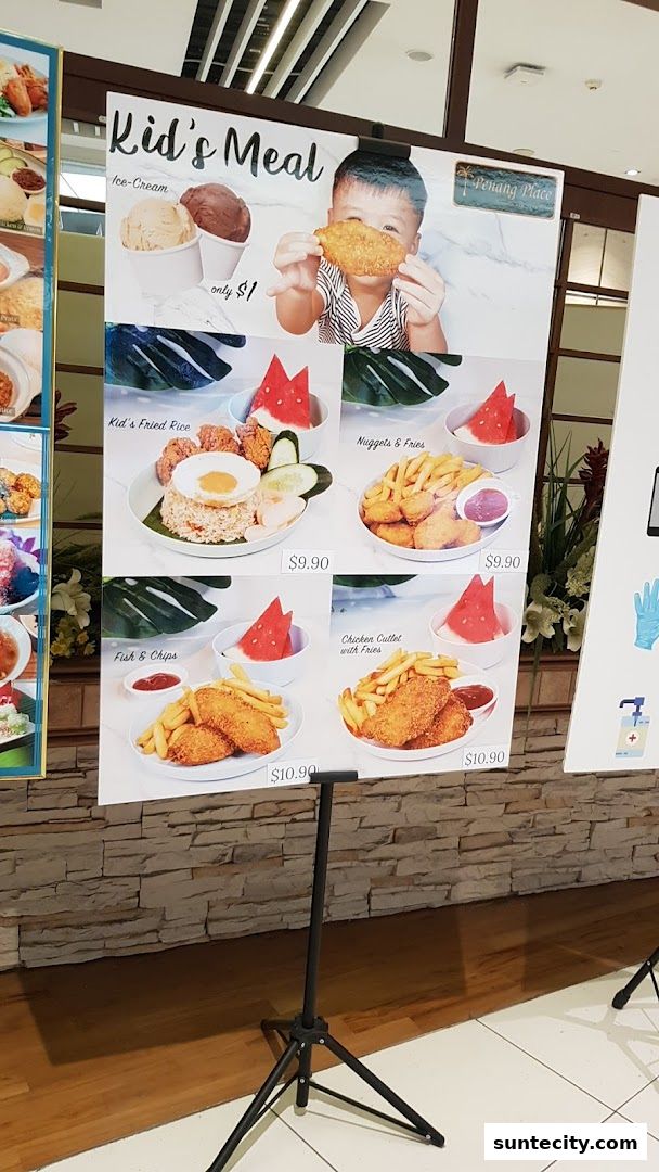 Menu page for Penang Place
