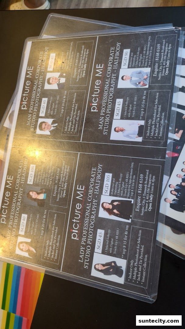 Menu page for Picture Me