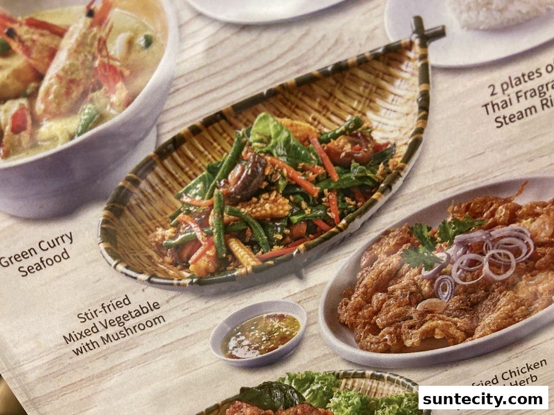 Menu page for Sanook Kitchen - Suntec City