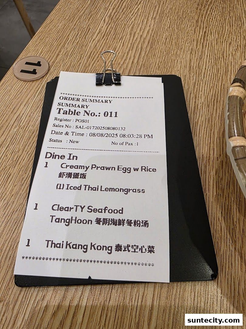 Menu page for Sanook Kitchen - Suntec City