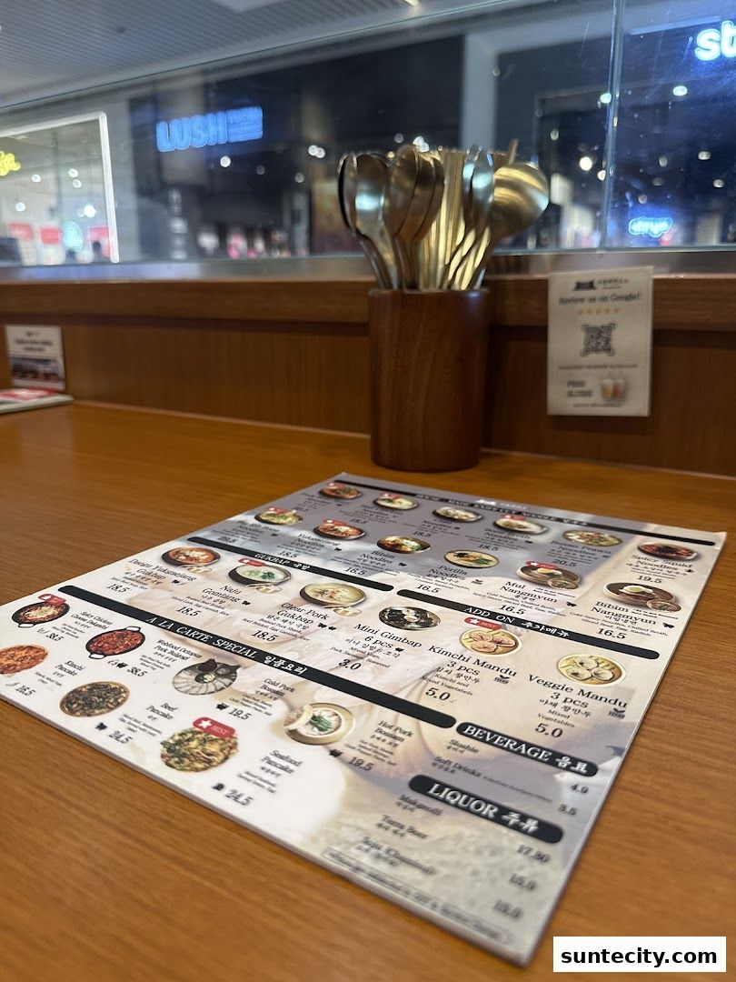 Menu page for Seoul Noodle Shop_Suntec City