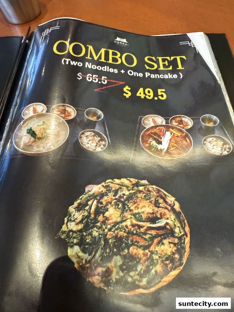 Menu page for Seoul Noodle Shop_Suntec City