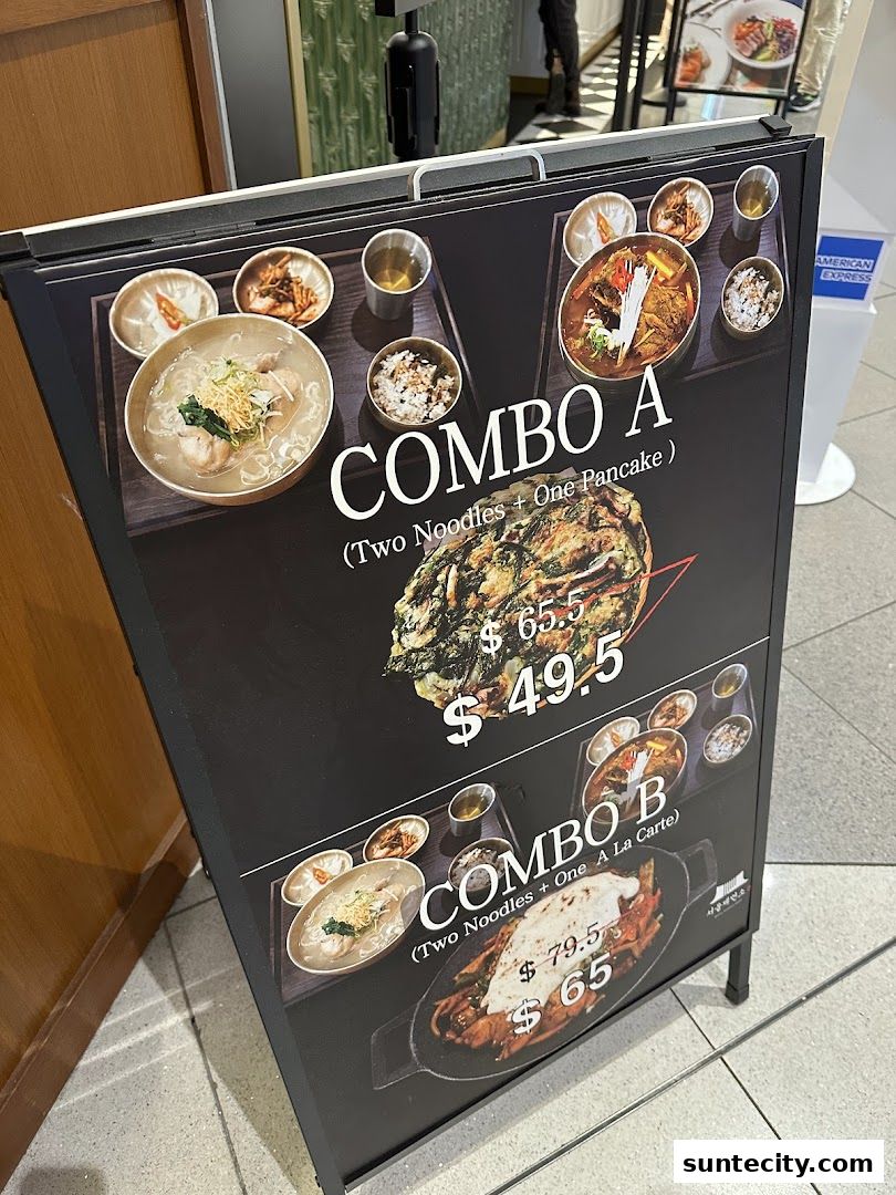 Menu page for Seoul Noodle Shop_Suntec City