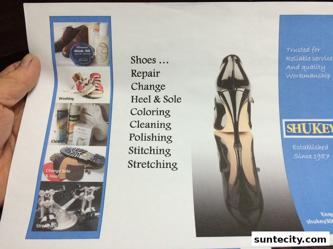 Menu page for Shukey Suntec