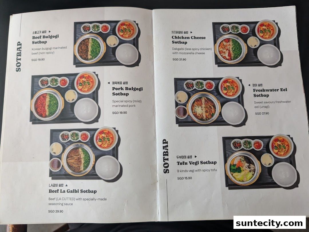 Menu page for SOTPOT