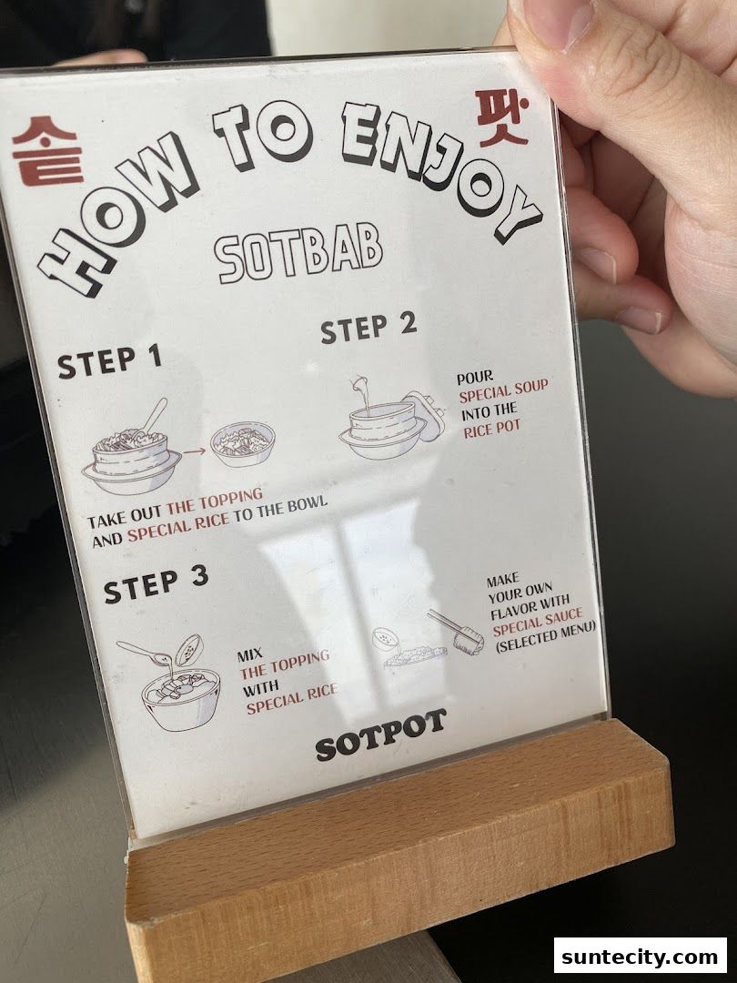 Menu page for SOTPOT
