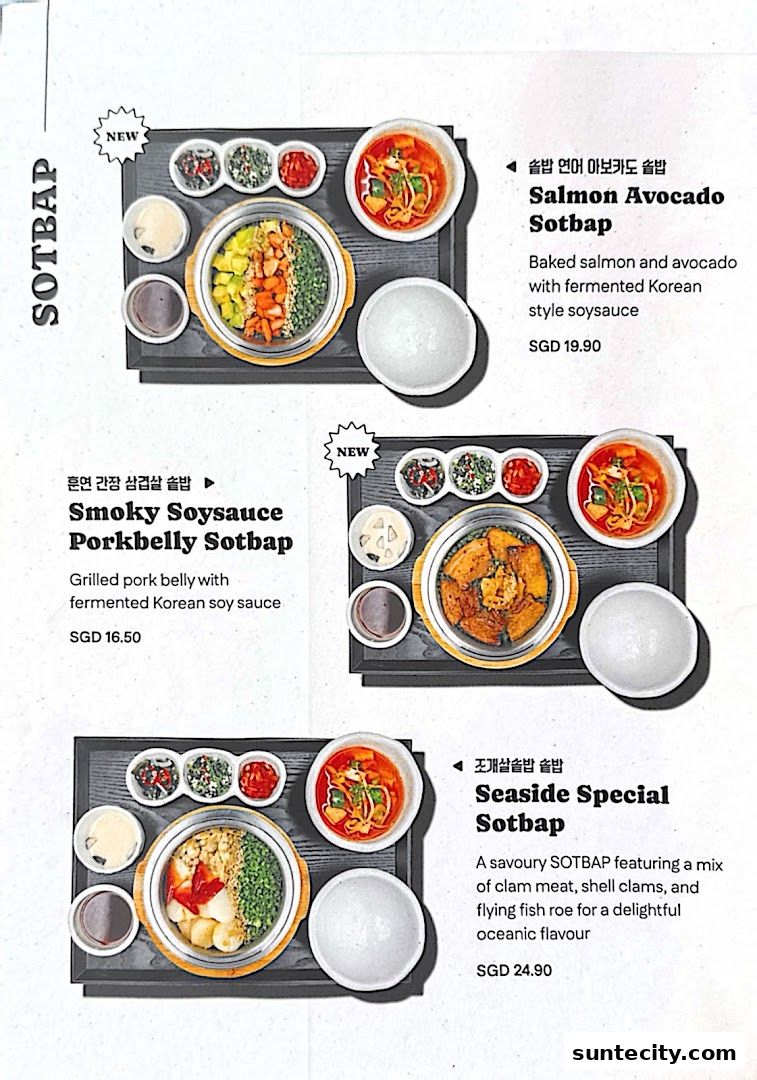 Menu page for SOTPOT