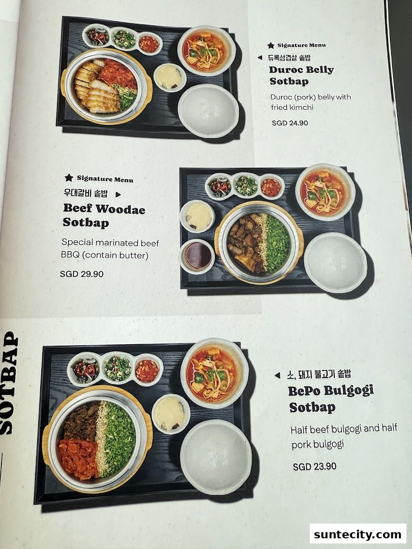 Menu page for SOTPOT