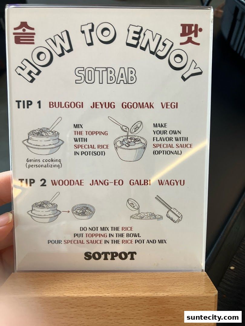 Menu page for SOTPOT