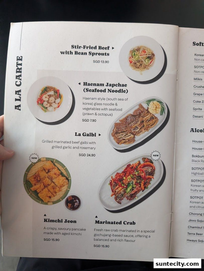 Menu page for SOTPOT