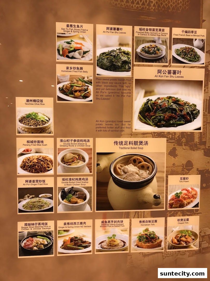 Menu page for Soup Restaurant  Suntec City