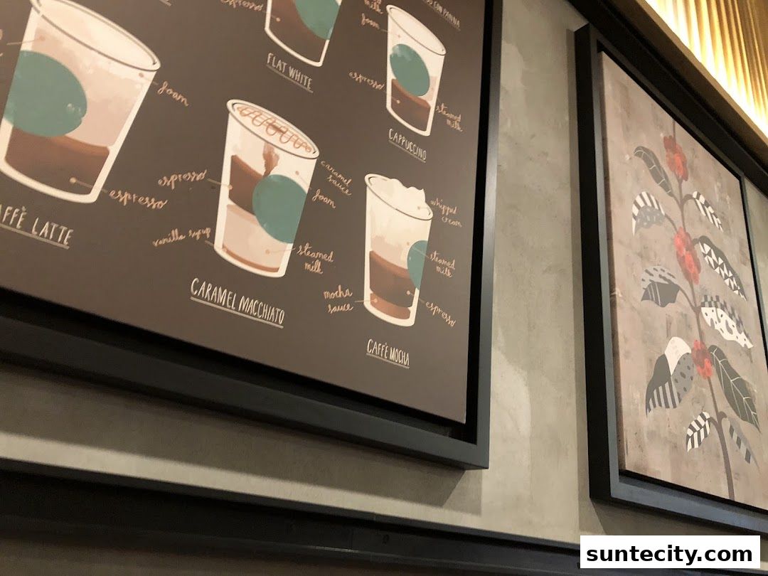 Menu page for Starbucks Suntec City Tower 3 Level 2