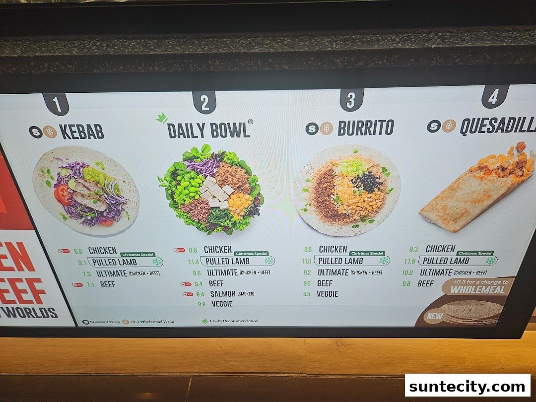 Menu page for Stuffd  Suntec City