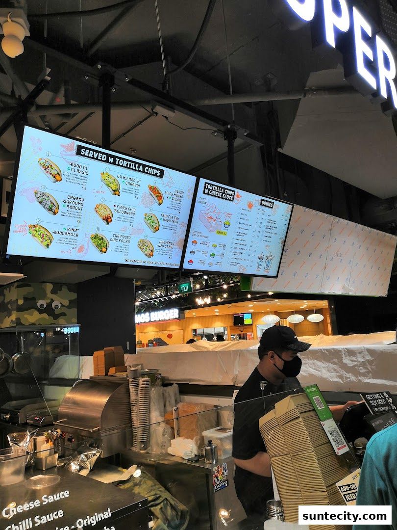 Menu page for Super Sub Hotdogs  Coffee - Suntec City