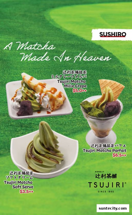Menu page for Sushiro Suntec City