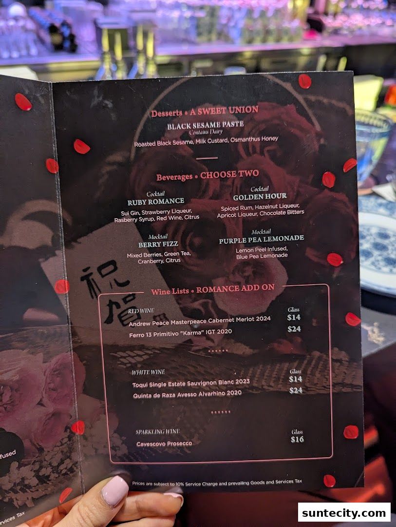 Menu page for Synthesis 食拿酒稳 Traditional Chinese Medical Hall Inspired Restaurant  Cocktail Bar Suntec City