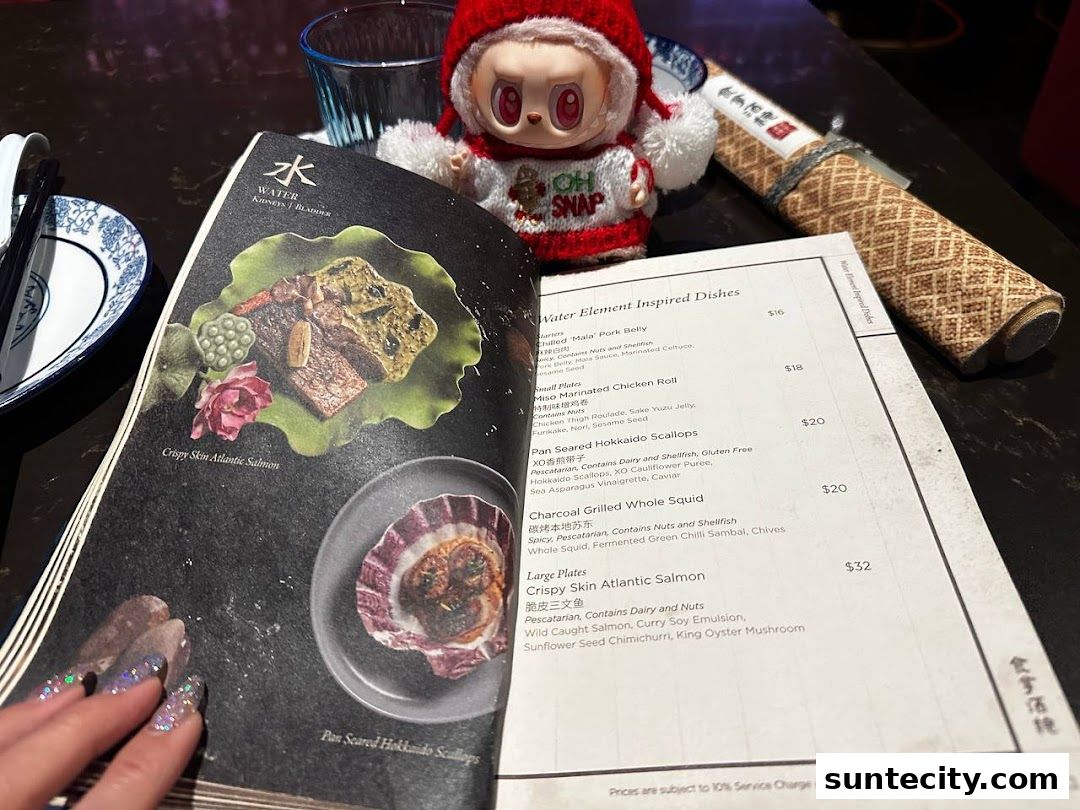 Menu page for Synthesis 食拿酒稳 Traditional Chinese Medical Hall Inspired Restaurant  Cocktail Bar Suntec City