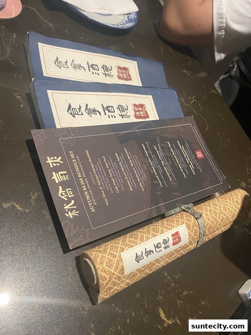 Menu page for Synthesis 食拿酒稳 Traditional Chinese Medical Hall Inspired Restaurant  Cocktail Bar Suntec City