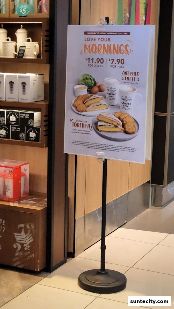 Menu page for The Coffee Bean  Tea Leaf