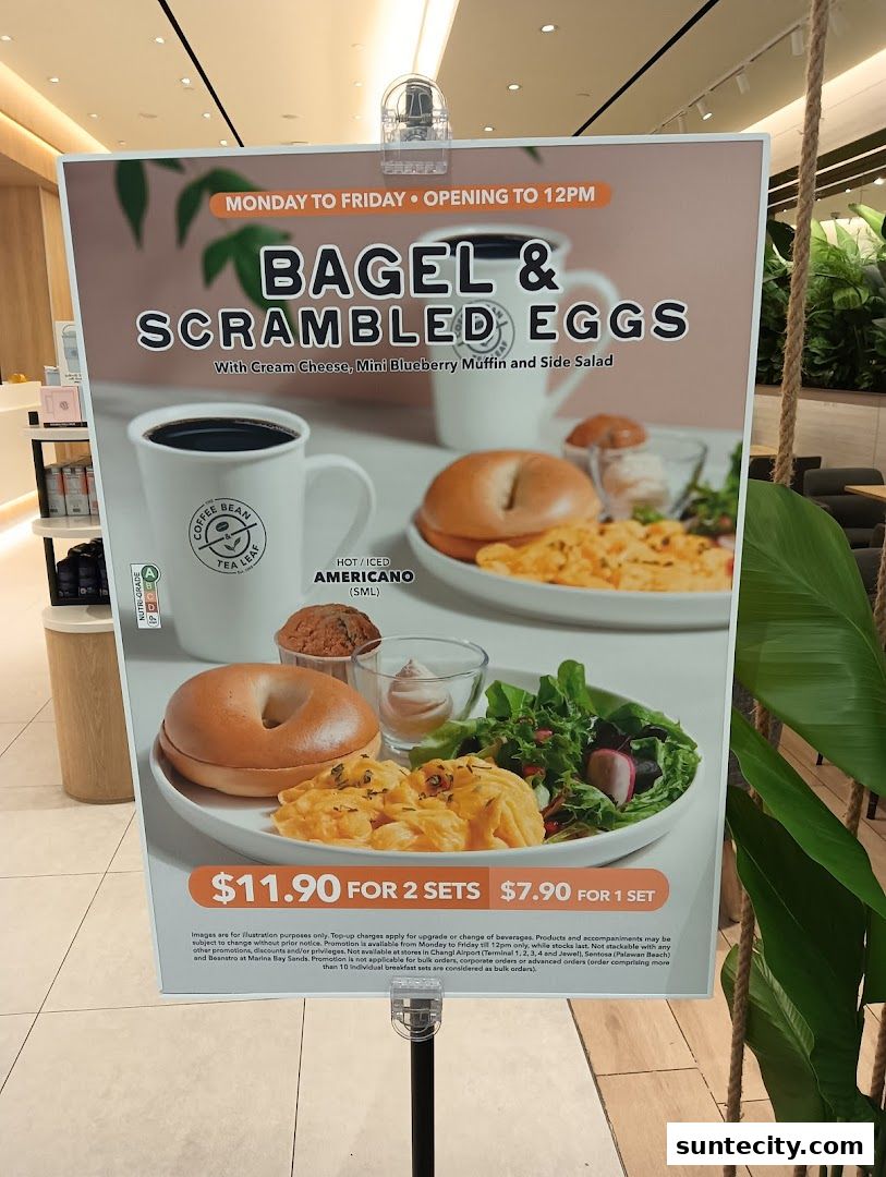 Menu page for The Coffee Bean  Tea Leaf