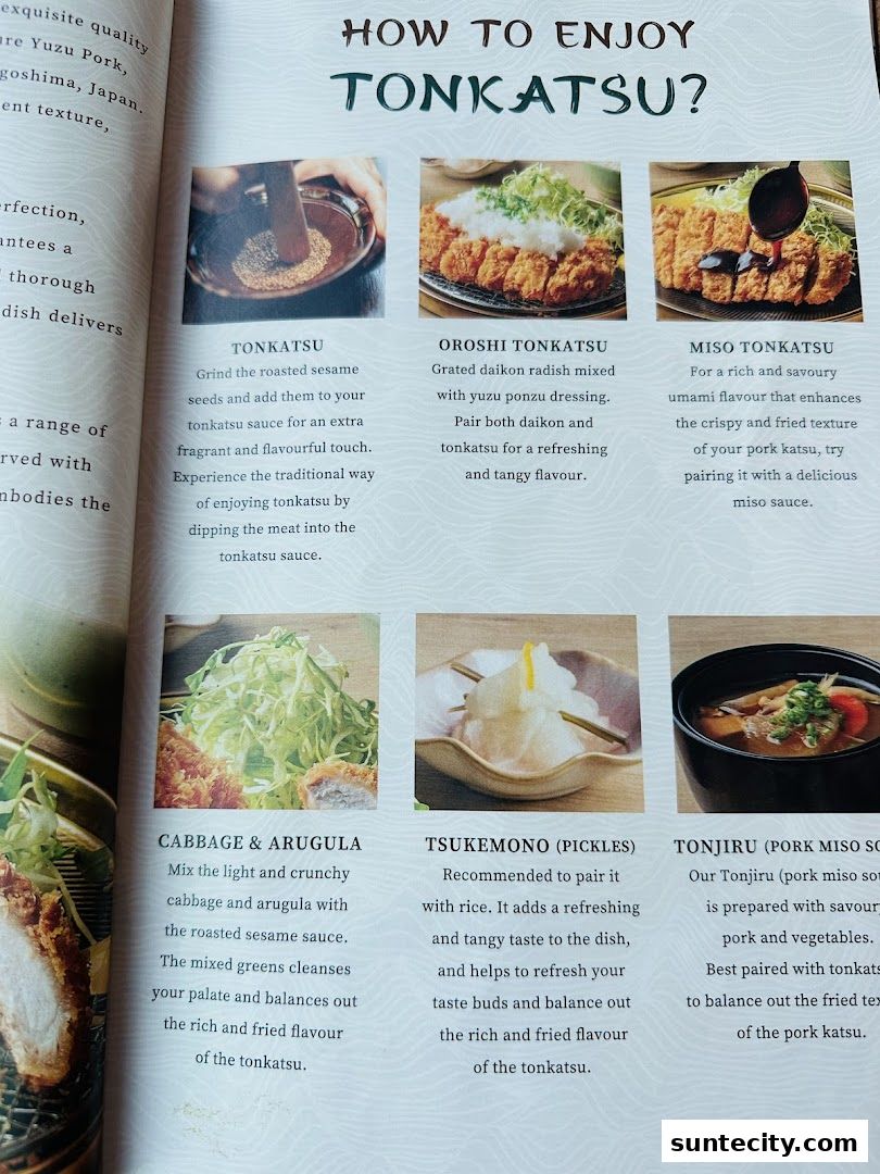 Menu page for Tonkatsu ENbiton