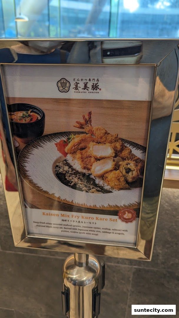 Menu page for Tonkatsu ENbiton