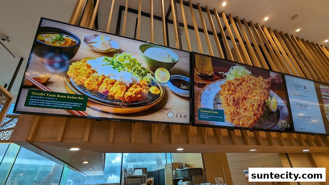 Menu page for Tonkatsu ENbiton