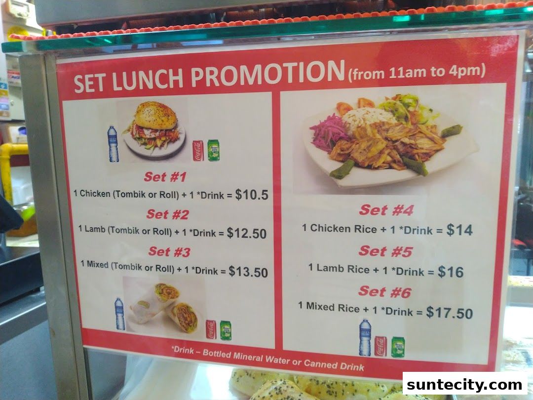 Menu page for Turkish Lezzet House