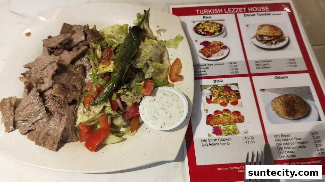 Menu page for Turkish Lezzet House
