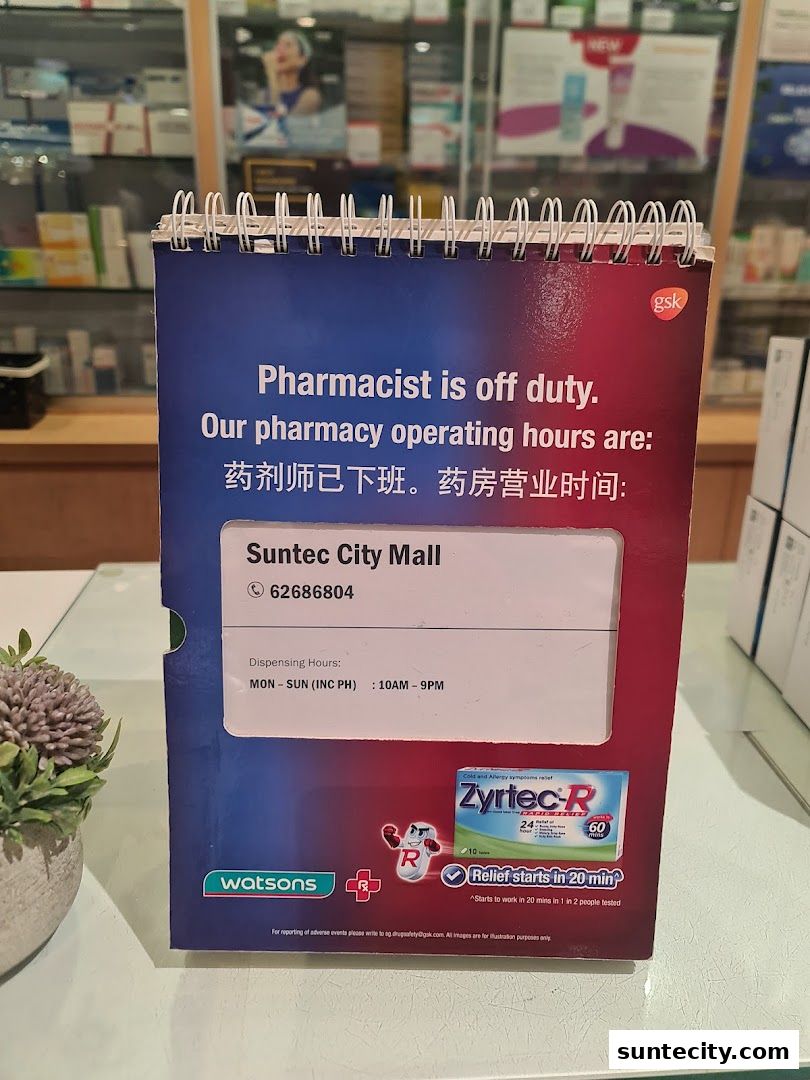 Watsons Suntec City Pharmacy  GNC Click  Collect