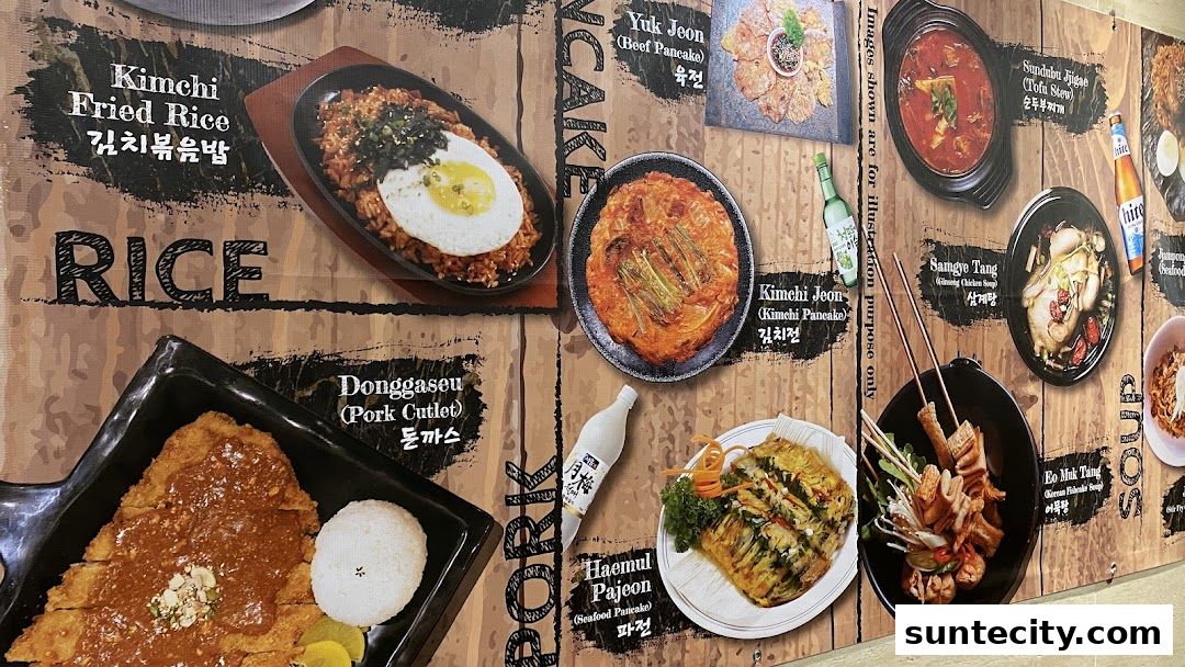 Menu page for Wonderful BapSang