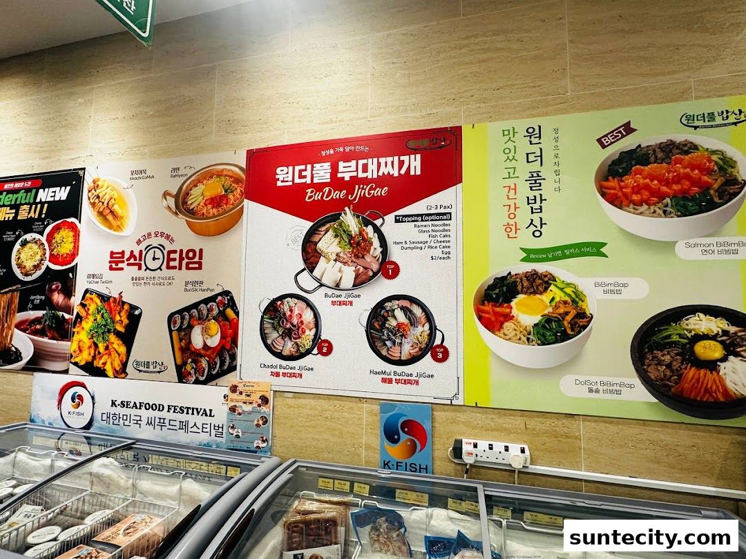 Menu page for Wonderful BapSang