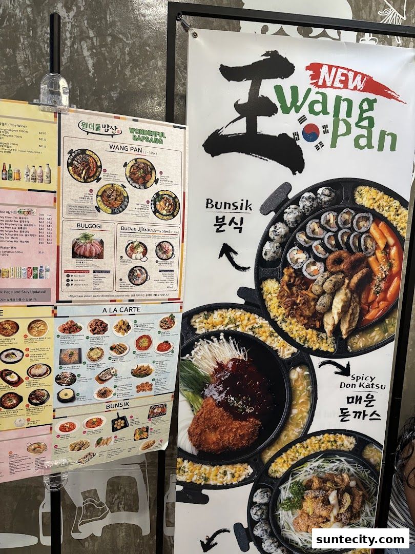 Menu page for Wonderful BapSang