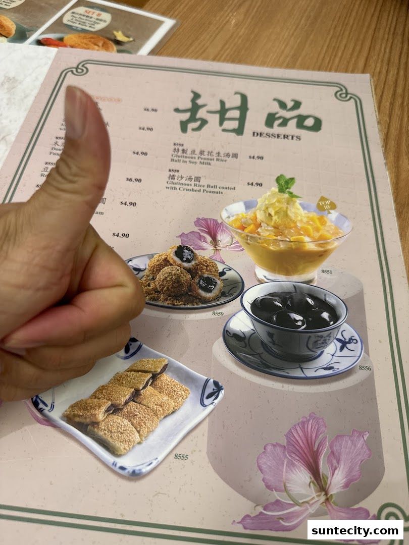 Menu page for Xin Wang Hong Kong Cafe